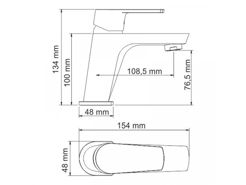 Купить Смеситель WasserKRAFT 6103 для раковины, хром