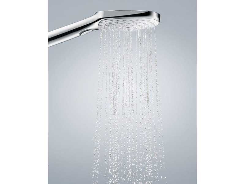 Купить Ручной душ Hansgrohe 26520400 Raindance Select E120 3jet, 12 см, 3 режима лейки, белый хром