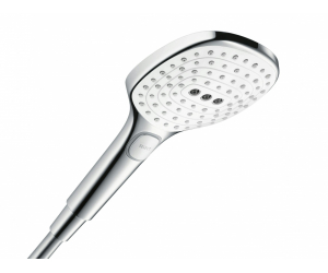 Ручной душ Hansgrohe 26520400 Raindance Select E120 3jet, 12 см, 3 режима лейки, белый хром