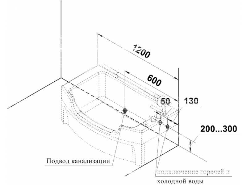 Купить Акриловая ванна Радомир Чарли 120 х 69 см, 0-01-0-0-1-990