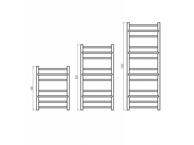 Купить Полотенцесушитель электрический Grota Vista 63 x 120 см, ширина 63 см, высота 120 см, полированный