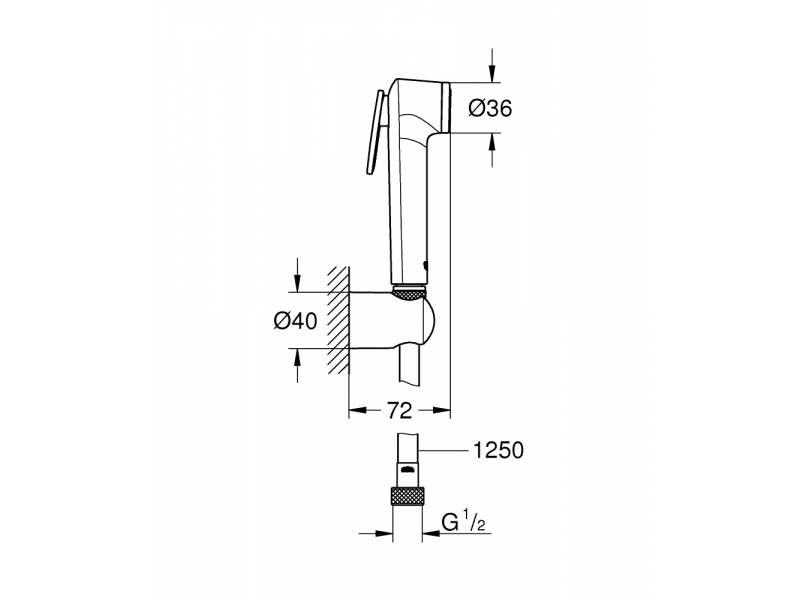 Купить Гигиенический душ Grohe Trigger Spray 27513001