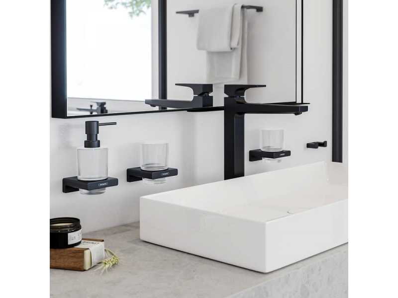 Купить Крючок двойной Hansgrohe AddStoris, черный матовый, 41755670