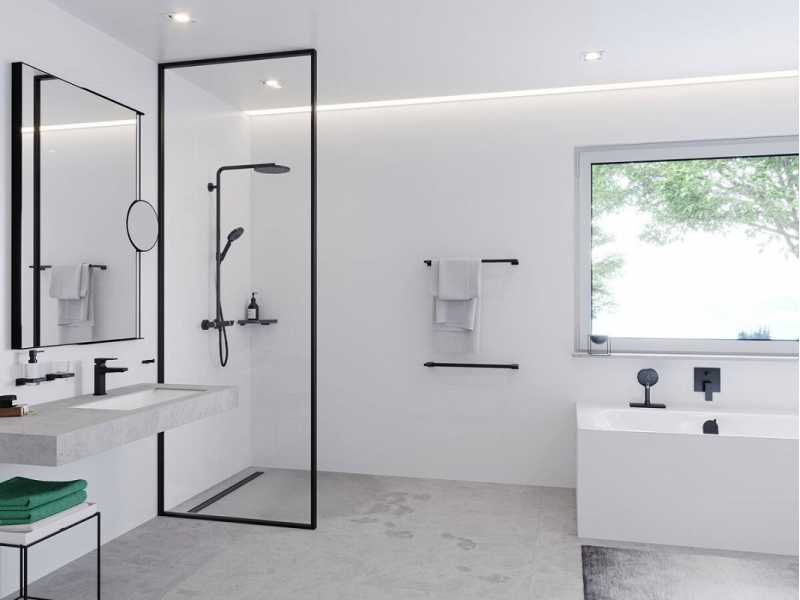 Купить Крючок двойной Hansgrohe AddStoris, черный матовый, 41755670