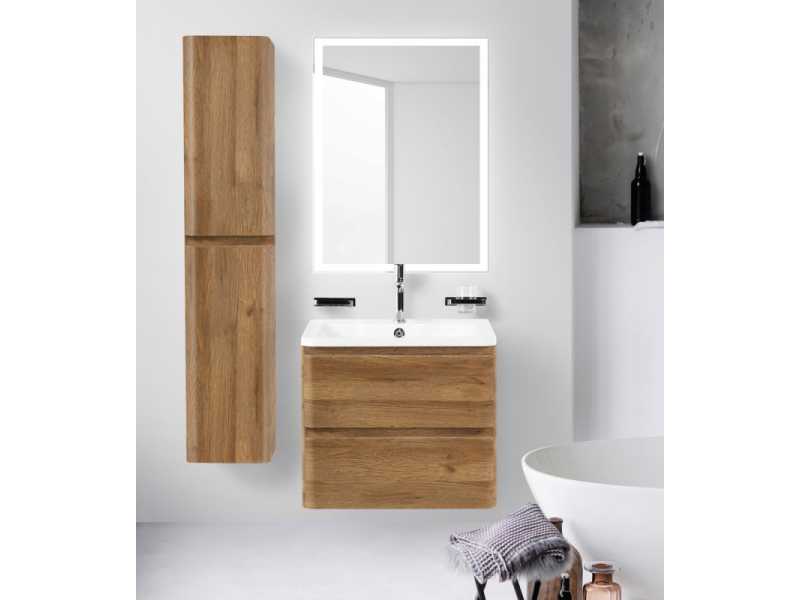 Купить Тумба под раковину Belbagno Albano 60 cм подвесная, Rovere Rustico, ALBANO-600-2C-SO-RR