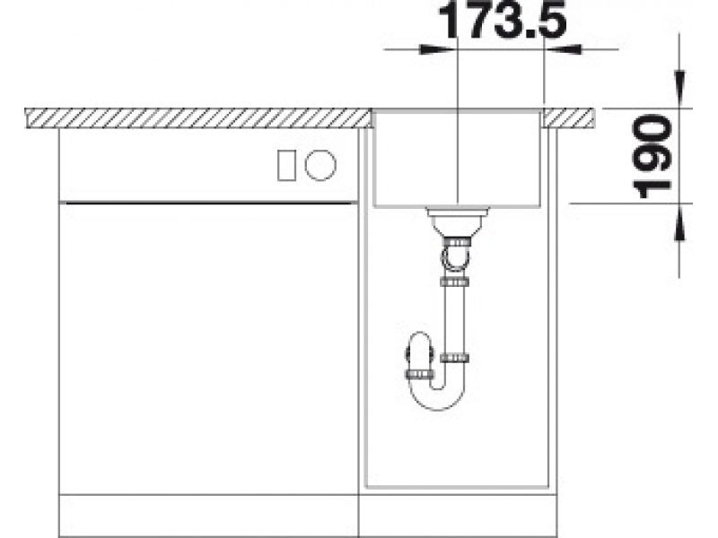 Купить Мойка Blanco Subline 320-F 523419 белый