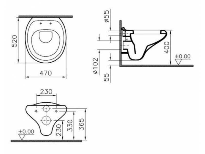 Купить Подвесной унитаз Vitra Istanbul 4254B003-0090 цвет белый