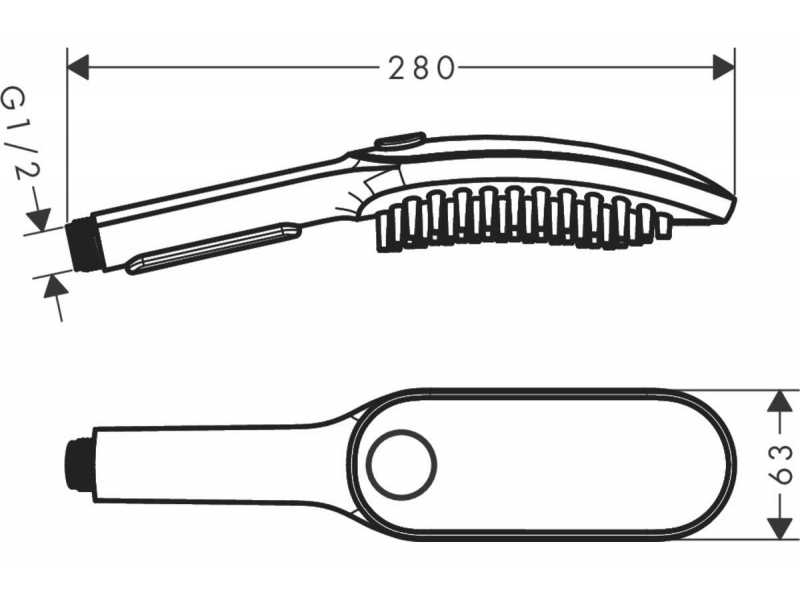 Купить Душевая лейка для мытья собак Hansgrohe DogShower, 3 типа струи, розовый, 26640560