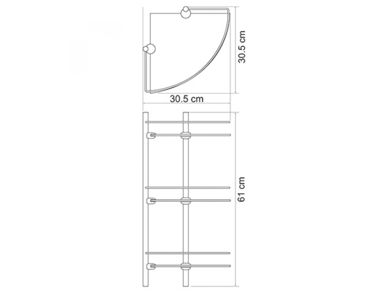 Купить Полка стеклянная WasserKraft 3733