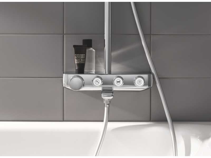 Купить Душевая система с термостатом Grohe Euphoria SmartControl 260 Mono 26510000, излив для ванны