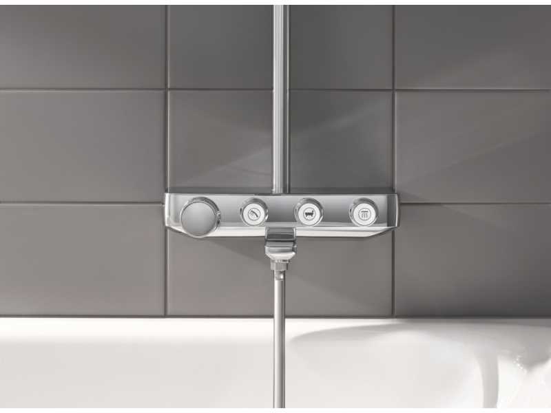 Купить Душевая система с термостатом Grohe Euphoria SmartControl 260 Mono 26510000, излив для ванны