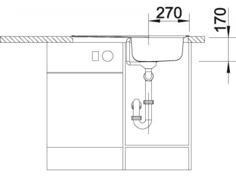 Купить Мойка Blanco Tipo 45 S Compact 513675 сталь декор