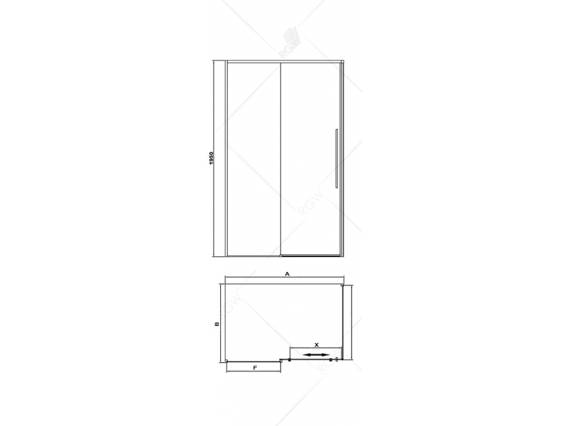 Купить Душевой уголок RGW SV-42-B 32324281-14 110 х 80 см прямоугольный, черный