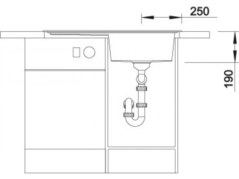 Купить Мойка Blanco Zenar 45 S 523838 крыло справа, кофе