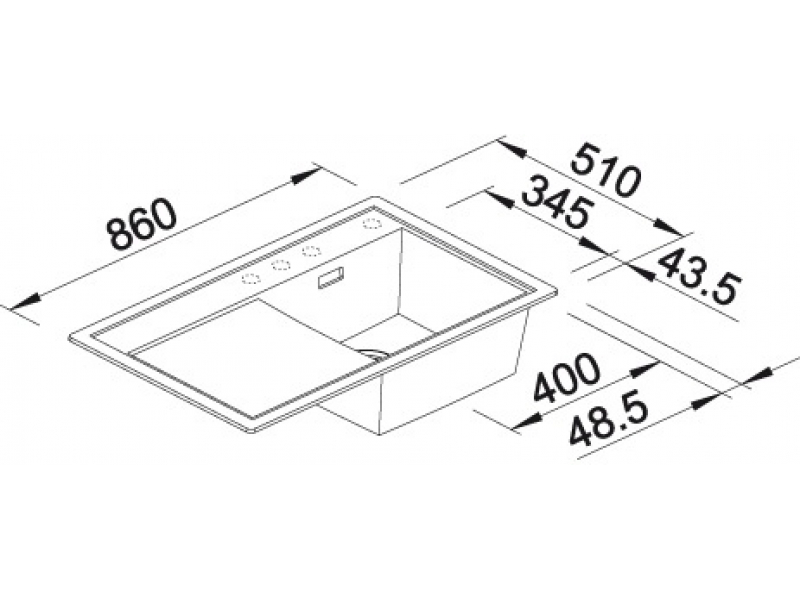 Купить Мойка Blanco Zenar 45 S 523838 крыло справа, кофе