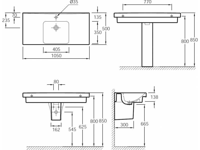 Купить Раковина Jacob Delafon Odeon Up E4731-00 105 х 50 см