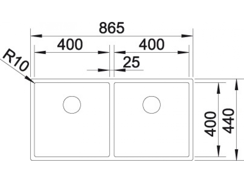 Купить Мойка Blanco Claron 400/400-U 517231