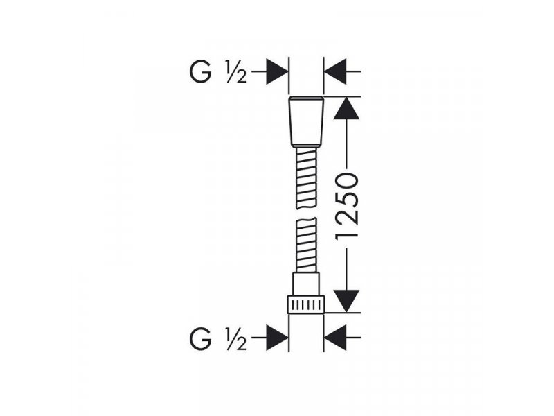 Купить Шланг для душа Hansgrohe Metaflex C 28262000, 1,25 м