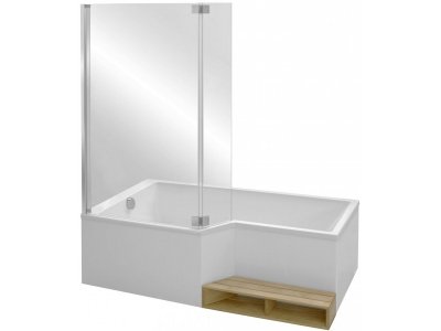 Ванна акриловая Jacob Delafon Bain Douche NEO E6D004-00 180 х 90 х 70, левая