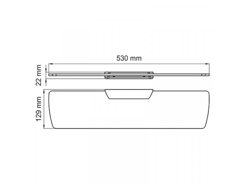 Купить Полка стеклянная WasserKRAFT K-8924