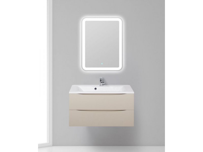 Купить Тумба под раковину BelBagno Marino MARINO-900-2C-SO-CO-P, 90 х 45 х 55 см, Crema Opaco - бежевый матовый