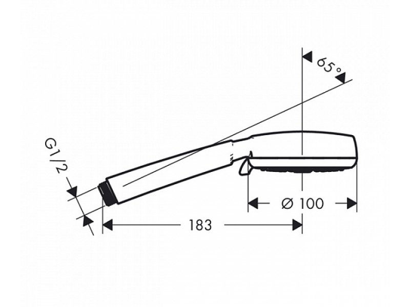 Купить Ручной душ Hansgrohe 26824400 Crometta 100 Vario, белый/хром