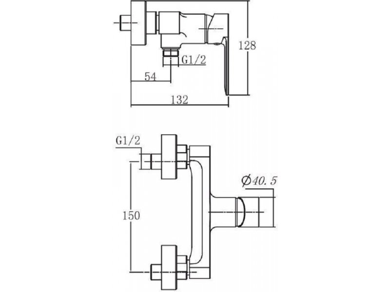 Купить Смеситель Aquanet Passion AF300-30B для душа, черный матовый (243296)