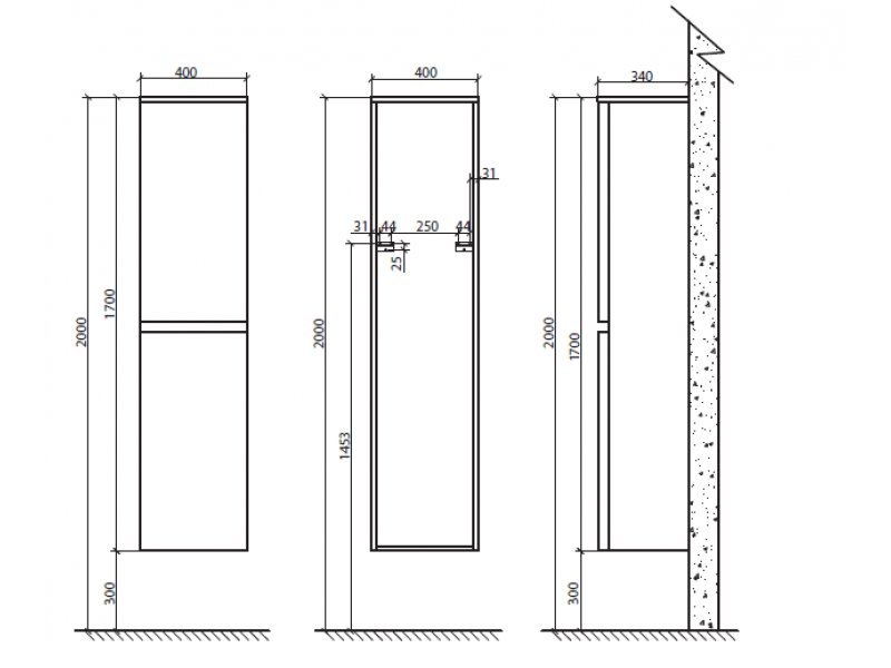 Купить Шкаф подвесной BelBagno ENERGIA-N-1700