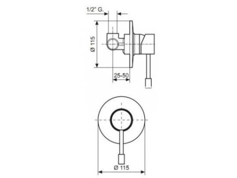 Купить Смеситель для душа Emmevi Eden 71009CR, хром