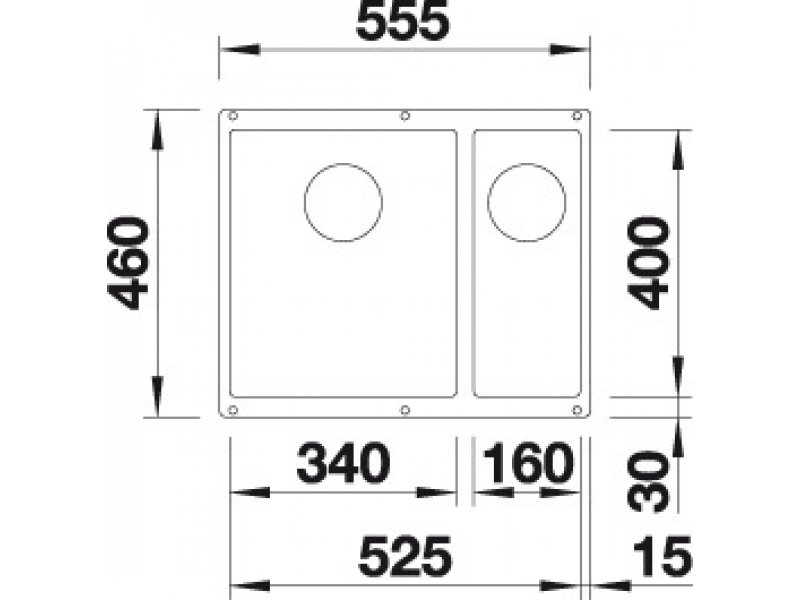 Купить Мойка Blanco Subline 340/160-U 523553, жасмин