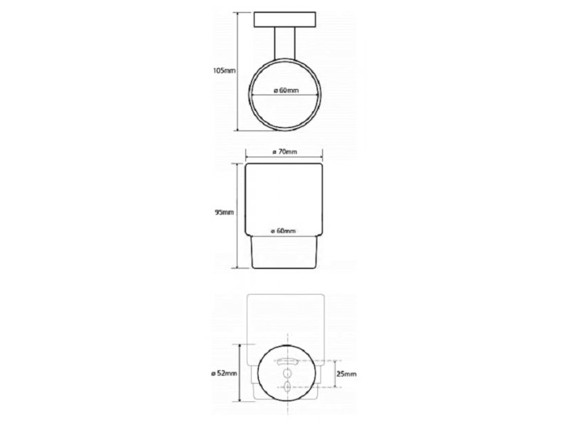 Купить Стакан для зубных щеток Bemeta Trend-i 104109018g 7 x 10.5 x 9.5 см, хром, оранжевый