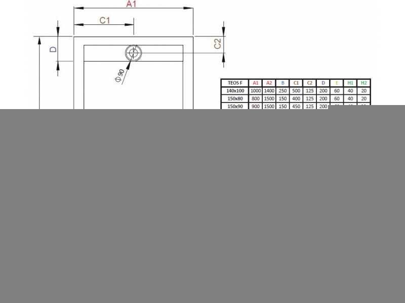 Купить Поддон для душа Radaway Teos F, 160 x 90 см, прямоугольный, HTF16090-74