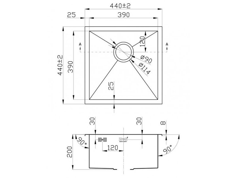 Купить Мойка Zorg Inox X-4444