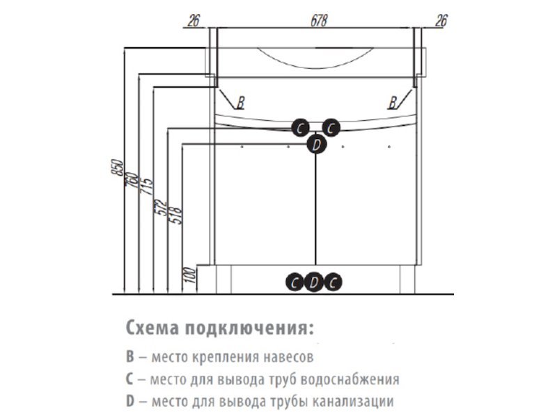 Купить Тумба под раковину Акватон Инфинити H 76 см, напольная, белый, ясень коимбра, 1A196701IFSC0