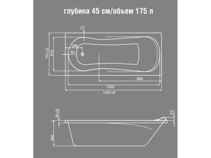 Купить Ванна гидромассажная Jika Floreana Premium 2337410006741, 150*75 см