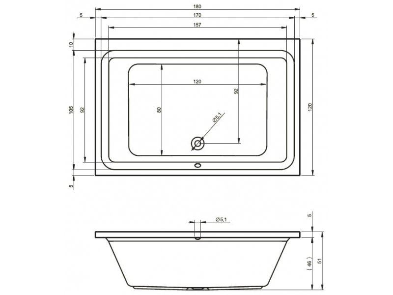 Купить Ванна гидромассажная Riho Thermae Line Olivia 180 х 120 см BZ77