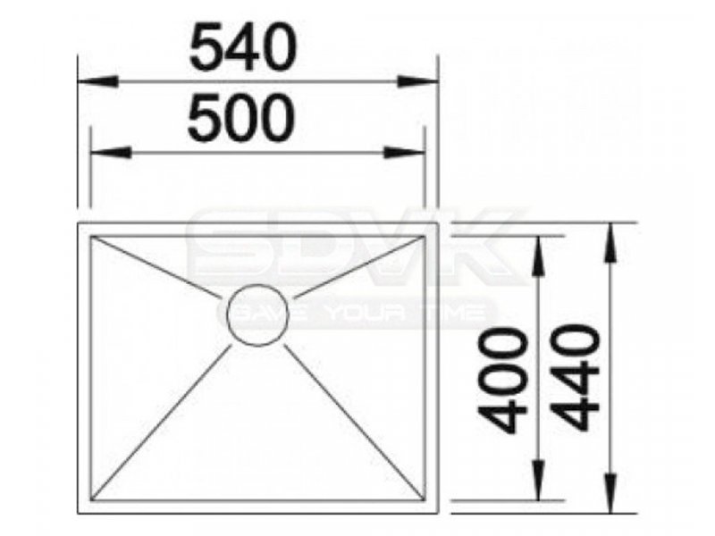 Купить Мойка Blanco Zerox 500-IF Dark Steel, 526245