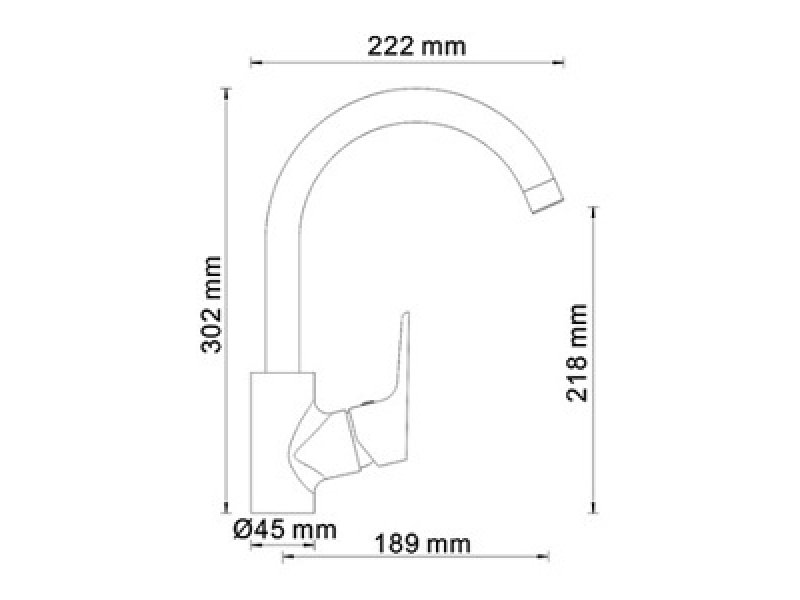 Купить Смеситель WasserKRAFT 4507 для кухни, хром