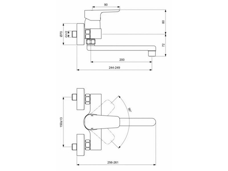 Купить Смеситель Ideal Standard Ceraplan III для кухонной мойки, хром, B0726AA