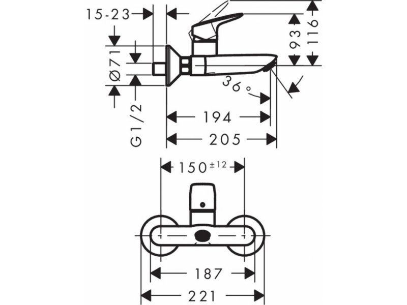 Купить Смеситель Hansgrohe Logis 71225000