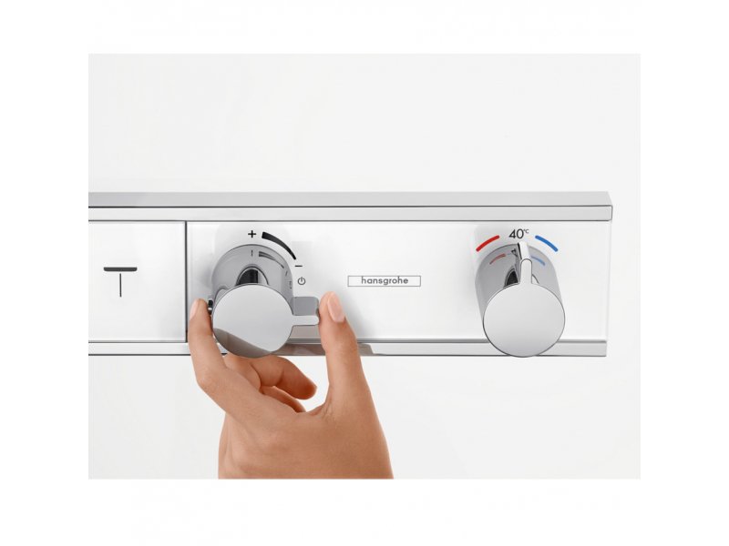 Купить Смеситель Hansgrohe RainSelect для душа, термостатический, белый/хром, 15357400