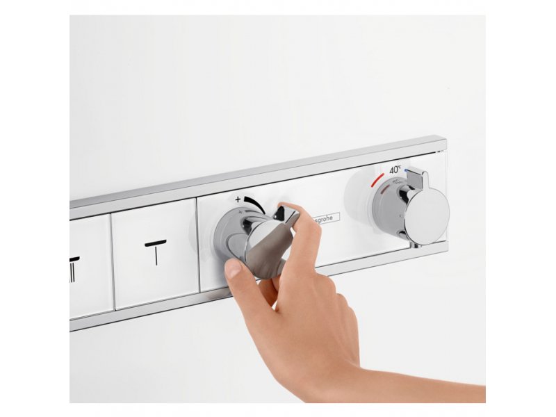 Купить Смеситель Hansgrohe RainSelect для душа, термостатический, белый/хром, 15357400