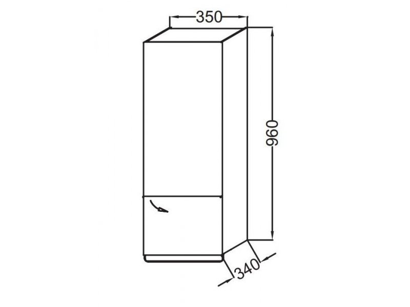 Купить Полуколонна Jacob Delafon Odeon Up, 35 см, Eb893-e70, цвет арлингтонский дуб