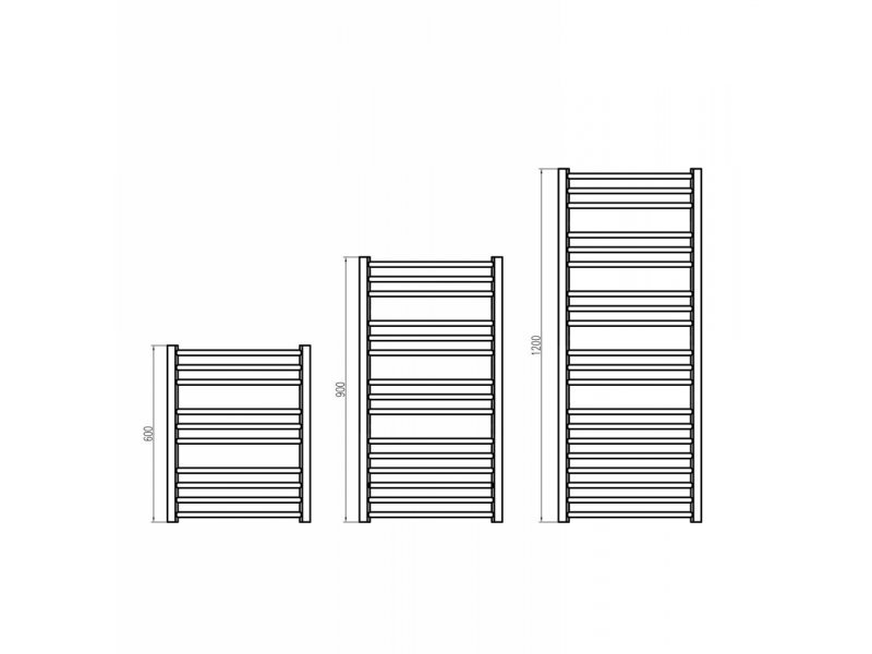 Купить Полотенцесушитель электрический Grota Calma 63 x 90 см, ширина 63 см, высота 90 см, матовый