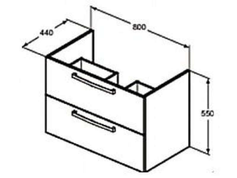 Купить Тумба под раковину Ideal Standard Tempo E3242WG (белый глянец)