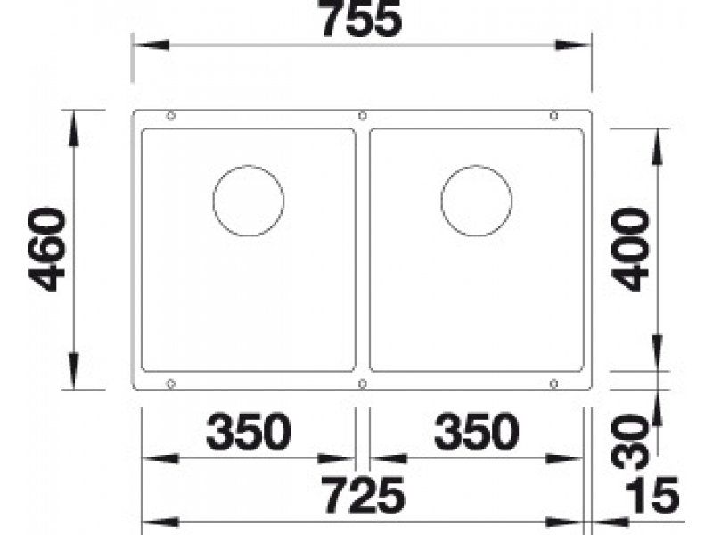 Купить Мойка Blanco Subline 350/350-U 518959, темная скала