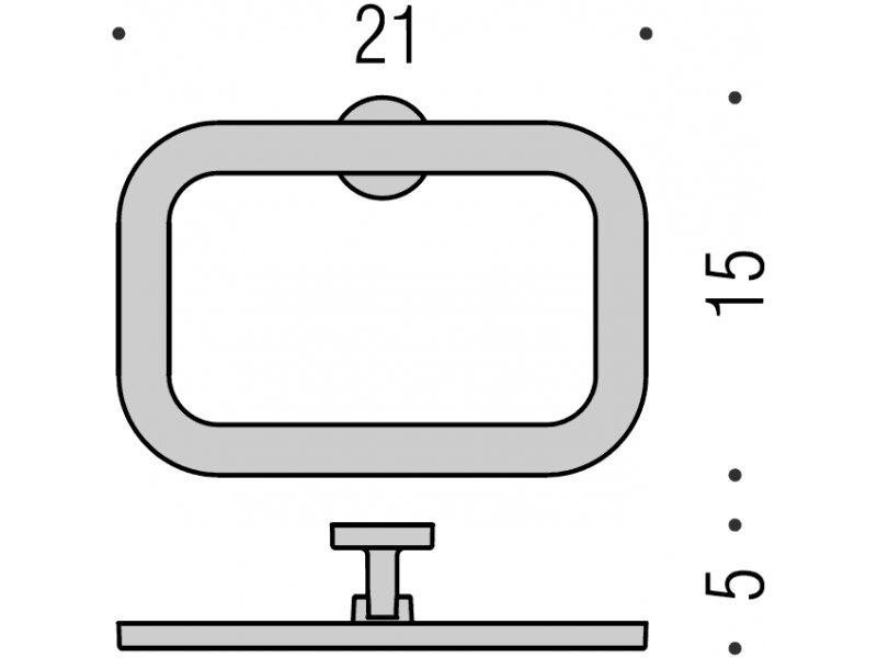 Купить Полотенцедержатель Colombo Nordic B5231, 21 см, хром
