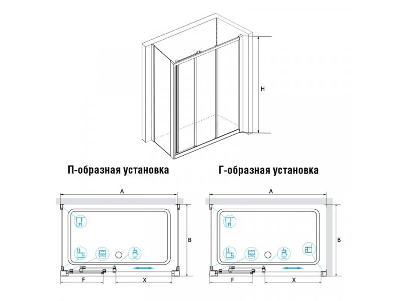 Купить Душевой уголок RGW CL-40, 04094020-11, 120 х 100 x 185 см, дверь раздвижная, стекло прозрачное, хром