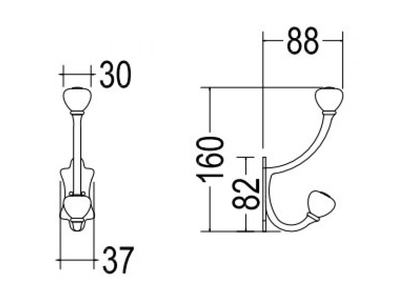 Купить Вешалка Devon&Devon Mayfair DD112IN, светлое золото