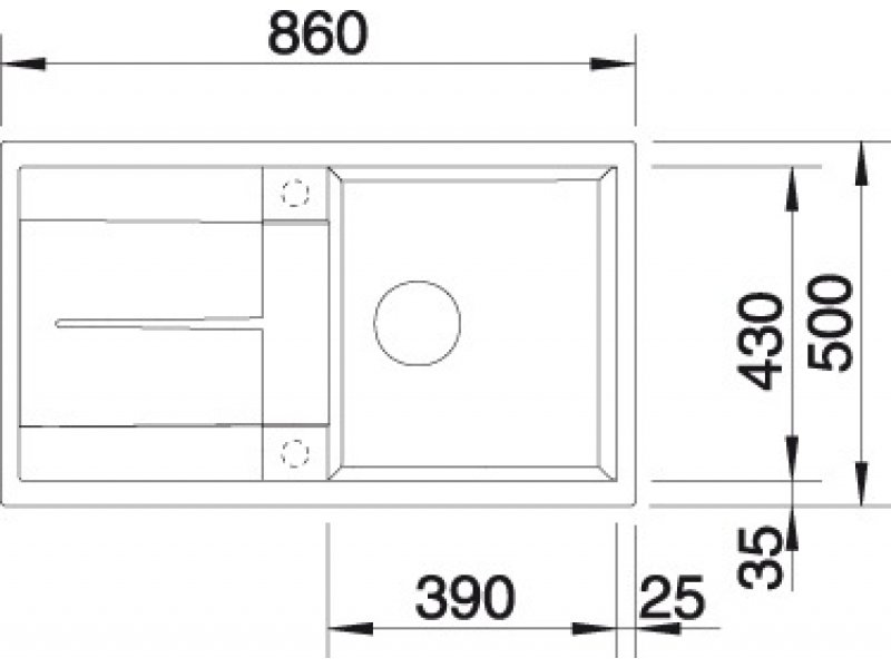 Купить Мойка Blanco Metra 5 S 518871, темная скала